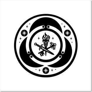 hecate symbol. greek godess sigil. strovolos hekate Posters and Art